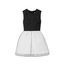 Hong Kong direct mail trendy luxury CAROLINA HERRERA womens two-tone seersucker mini dress