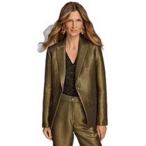 (Direct Mail from the United States) Donna Karan New York Womens Metallic Single-Button Blazer Approx. 26