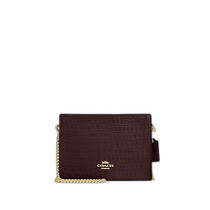 US Direct Mail COACH Thin Crossbody Bag CR237 Gold Merlot