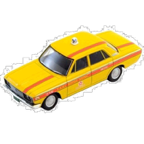 Japan Direct Mail Tomica Model Limited Retro Toyota Crown Taxi (Japan Transportation)