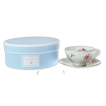 (Direct mail from Japan) WEDGWOOD azalea bone china cup and saucer combination European afternoon tea cup high-end and exquisite