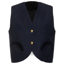 Hong Kong direct mail trendy luxury BLAZE MILANO womens Exclusive Gliss velvet vest