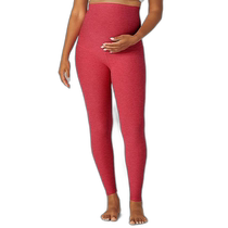 Hong Kong direct mail trendy luxury beyond yoga womens Empire maternity wear with waist section dyed mid-length bottoming