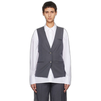 Hong Kong Direct Mail Fashion Luxury Remain Womens Gray Two-Color Vest 501615515