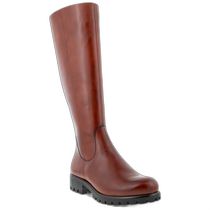 eccoModtray Womens Leather High Knee Boots - Brandy (American Outlet) Straight Hair