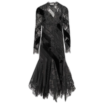 Hong Kong direct mail trendy luxury ZIMMERMANN womens Eden linen silk lace nightgown 001327