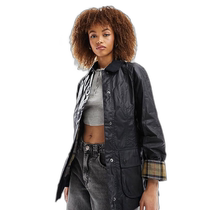 Hong Kong Direct Mail Luxury Barbour Womens Beadnell Wax Jacket (Navy Blue)