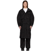 Hong Kong direct mail trendy luxury Simone Rocha Mens black embroidered coat 2048