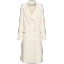 Hong Kong direct mail fashionable luxury Alberta Ferretti womens double-breasted long coat cashmere wool