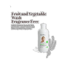 Australia direct mail Kidsbliss Yuanzhiyue cleaning agent unscented fruit and vegetable tableware bottle cleaning 500ml