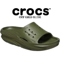 Japan direct mail crocs sandals unisex OFF GRID SLIDE military green 209416-309