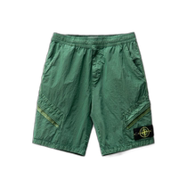 Hong Kong direct mail trendy luxury Stone Island mens metallic nylon Bermuda shorts (E