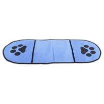 Pet LifeDry-Aid Hand-In Bath and Grooming Quick-Dry Microfiber Pet Towel - Blue