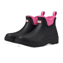 Direct mail from the United States Hunter Play Chelsea neoprene boots black fluorescent pink