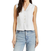 drewHarper Ivory Vest - Ivory (American Outlet) Straight Hair