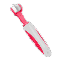Pet Life Denta-Clean Dual Action Bristle Pet Toothbrush - Pink (US