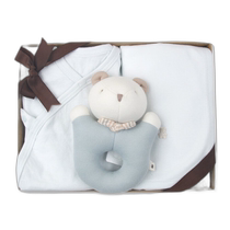 Korean direct mail Organic Mom baby gift box light blue newborn underwear inner quilt STIANG