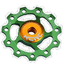 (Direct mail from Japan) Kcnc tension wheel green compact portable long-lasting replacement parts 11S 10S 9S