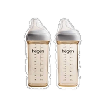 Singapore Hegen PPSU multifunctional anti-fall newborn baby wide-mouth bottle 330ml*2