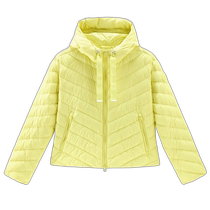 Hong Kong direct mail trendy luxury Woolrich Womens with herringbone quilting and hood microfiber