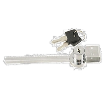 (Direct mail from Japan) uxcell sliding lock sliding blade 2 keys display cabinet door silver metal black