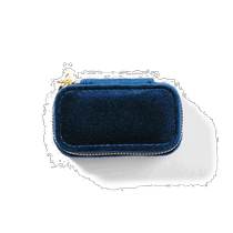Korean direct mail Ms GREEN small and luxurious portable jewelry box blue MGDAIPO002