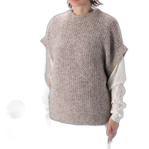 Japan direct mail Aile de ange womens top design knitted vest ADA2-0156F