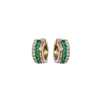 Hong Kong direct mail trendy luxury Anita Ko Ms. Lola emeralds 18K gold diamond earrings 00441