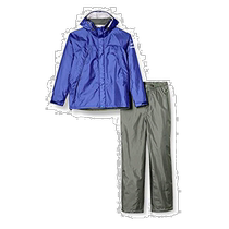 (Direct Mail from Japan) Mizuno Womens Raincoat Top and Bottom Set Fishing Blue S A2JG4C0