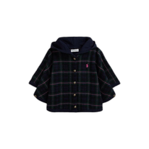 Direct mail from Japan (RALPH LAUREN) (baby) plaid wool hooded poncho (CWP