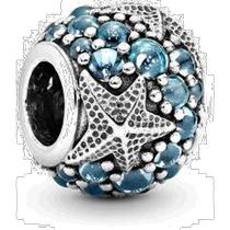 Hong Kong direct mail PANDORA Pandora bracelet accessories 791905CZF sterling silver green starfish bracelet