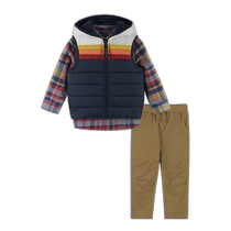 Andy  Evan 连帽羽绒背心套装 - 蓝色 (美国奥莱)直发