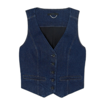 Hong Kong direct mail trendy luxury Paige womens vest 88586358144 denim