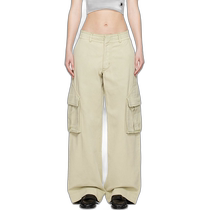 Hong Kong direct mail trendy luxury Rhude womens camel faded overalls RHSS24PA06320043