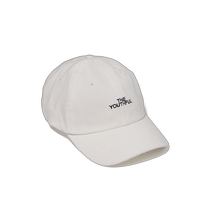 Korean direct mail nude dark corduroy TY curve baseball cap-cream