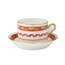 Direct mail from Japan Richard Ginori Pingqiao red tea cup saucer 220ml Richard Ginori