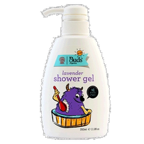 Hong Kong direct mail Buds childrens organic lavender shower gel 350ml mild shower gel shower gel moisturizing