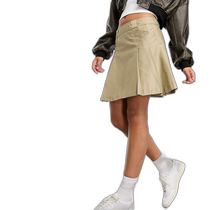 Hong Kong direct mail fashion luxury Dickies womens elizaville pleated skirt (khaki)