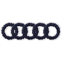 lilysilk silk headband small size 5-piece set - navy (American outlet) straight hair