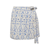 Hong Kong Direct Mail Trendy Luxury AGUA BY AGUA BENDITA Womens Luna Flower Wrap Skirt 004209