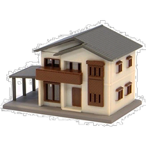 (Direct mail from Japan) ROKUHAN architectural model six and a half gauge Z two-story house A white model house
