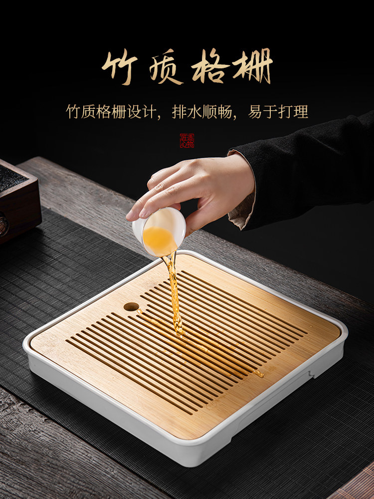 Jade Porcelain Gaiwan Tea Set for Home Use in the Living Room, High-End Ceramic Tea Cups and Tea Tray, 2026 New Model