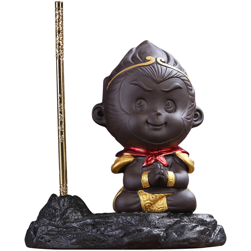 Injection machine furnishing articles purple sand tea pet Monkey King tea tea tea tea art small sun wukong was furnishing articles furnishing articles can raise