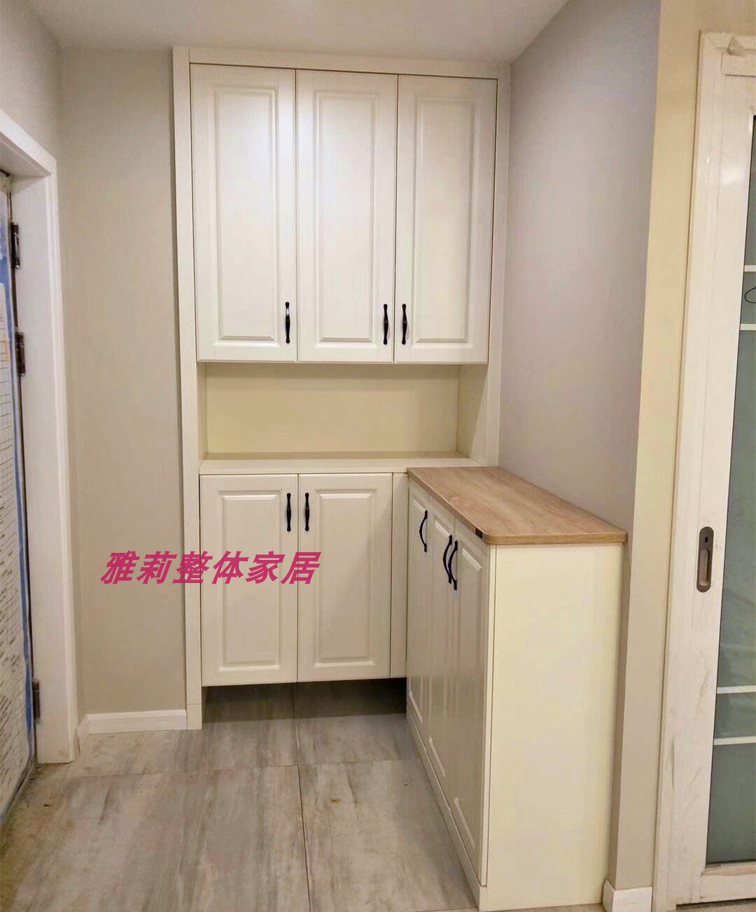 Customized shoe cabinet entry cabinet modern minimalist light luxury European style Chinese style solid wood multi-layer ecological board wardrobe factory price direct sales