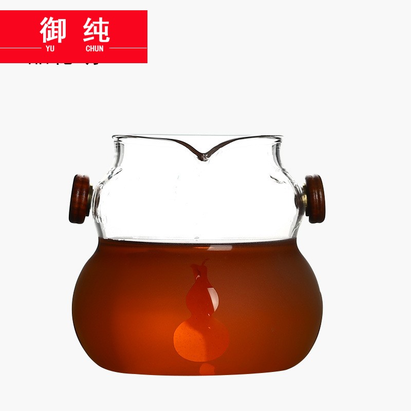 Royal male pure kung fu tea accessories heat - resistant glass tea cup points fair keller of tea ware thickening transparent sea pour tea