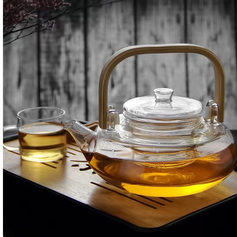 Royal more pure glass teapot high temperature resistant filter bamboo girder pot of large capacity electric TaoLu cooking pot