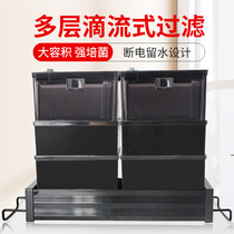 Heidiville drip box filter box filter box drawer type water drop filter box small fish tank filter oxygenated bacteria water purification
