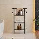 Simple Household Multifunctional Storage Rack Bathroom Towel Rack Multi-Layer Towel Rack Bath Supplies Storage Rack