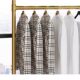Simple Multi-Functional Clothes Drying Rack for Bay Windows, Floor-Standing, Manual Adjustable Clothes Rod, Outdoor Balcony Simple Clothes Drying Rack