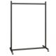 Thickened Simple Folding Clothes Rack, Mobile Home Balcony Floor-Standing Clothes Drying Rack, Light Luxury Clothing Store Shelf with Wheels